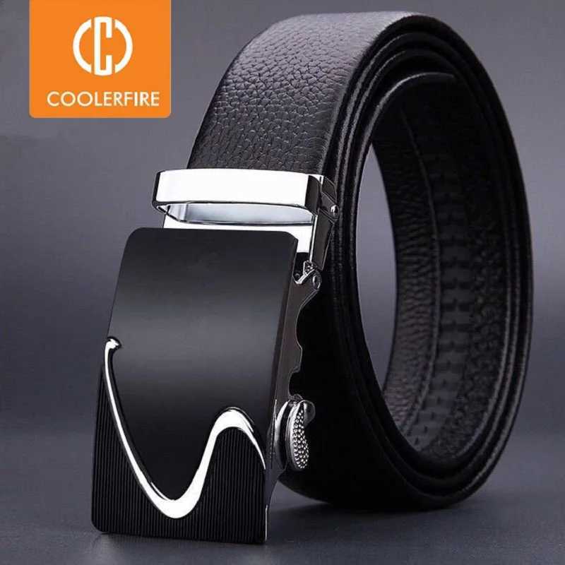 Men Belts Automatic Buckle Belt Genune Leather High Quality Belts For Men Leather Strap Casual Buises for Jeans W251018