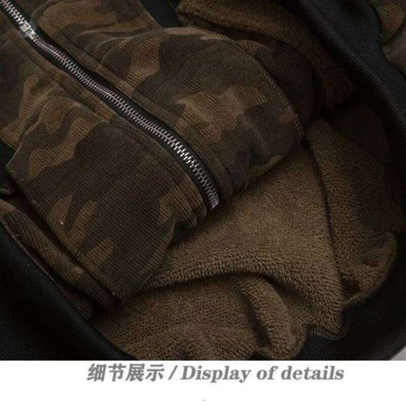 Winter Trend New Fashion Thick Camouflage Cold Loose Male Hip Hop Popular Casual Hooded Couple Jacket