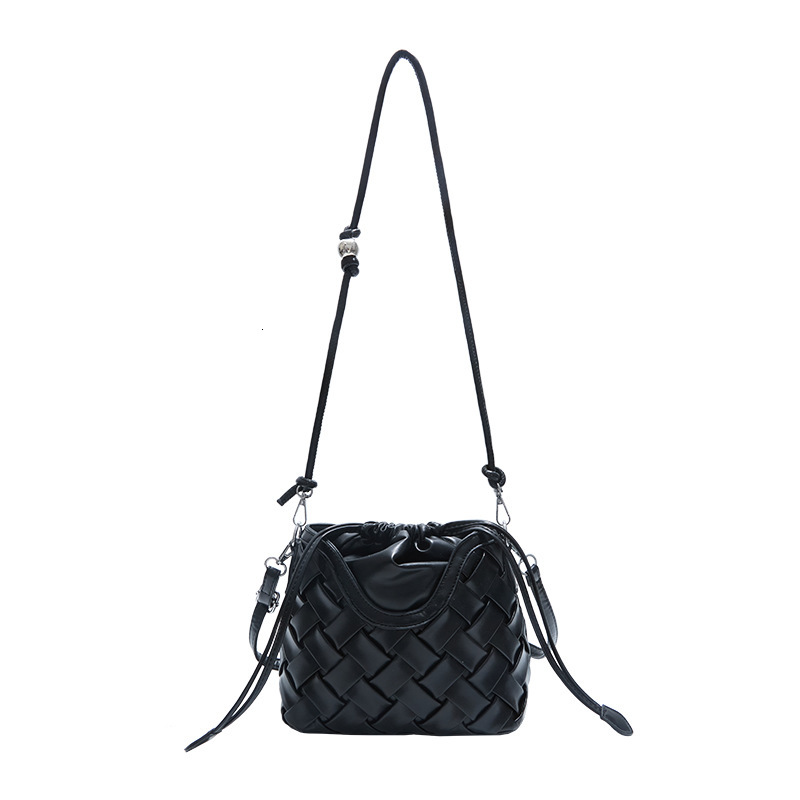 Luxury Brand Designer Bag High-End Luxury Woven Handbag For Women 2025 Summer Fashion Versatile Bucket Bag Casual Shoulder Crossbody Bag