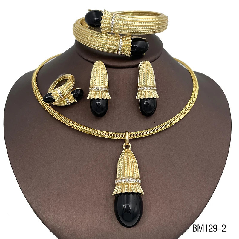 Italian Red Opal Pendant Jewelry Set For Women Wedding Jewellery Gift Daily Wear Party Women Accessories 251016