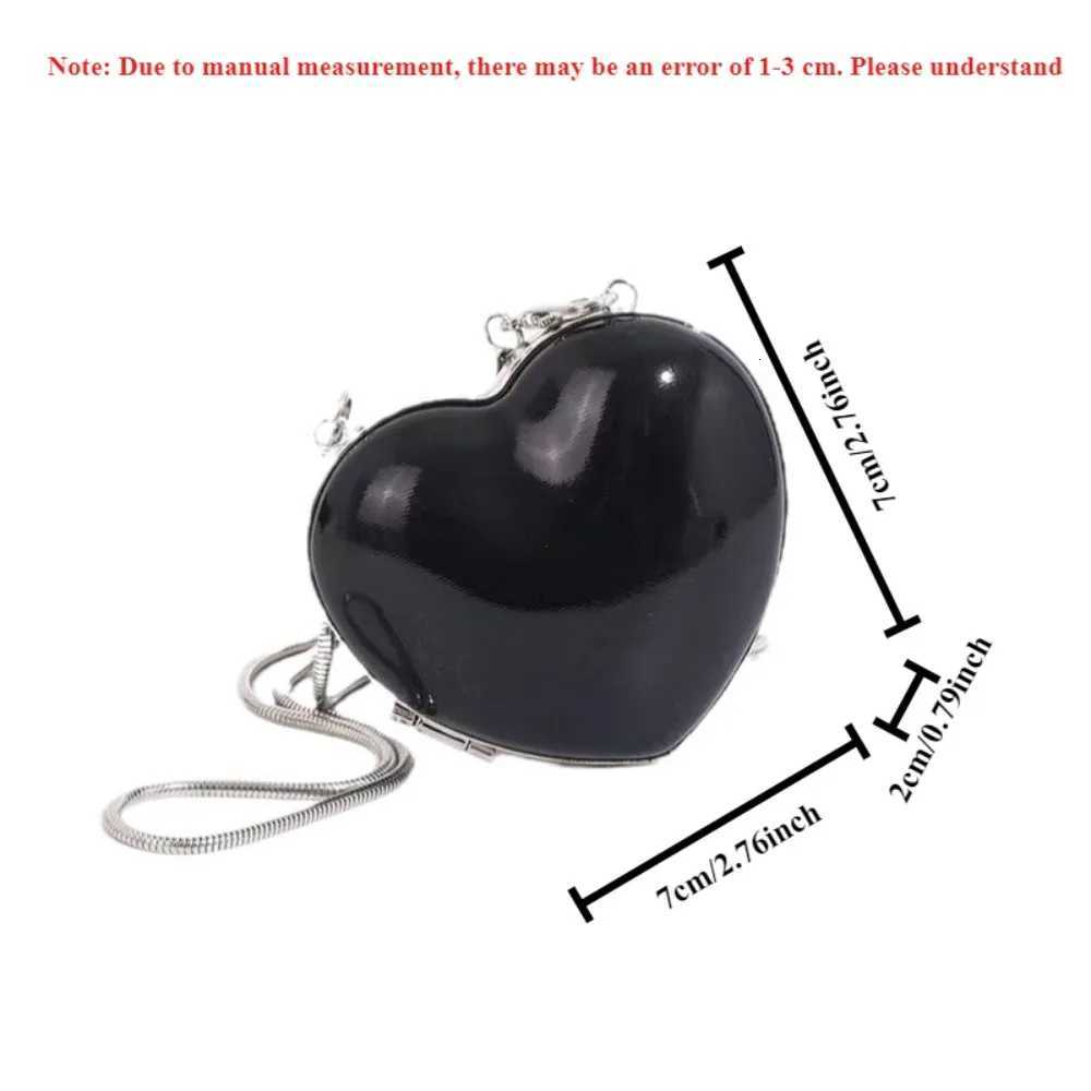Heart Shape Mini Coin Purses Evening Party Cute Shoulder Bag Crossbody Bags Small Handbags Fashion Sliver Womens Ladies Luxury Z251018