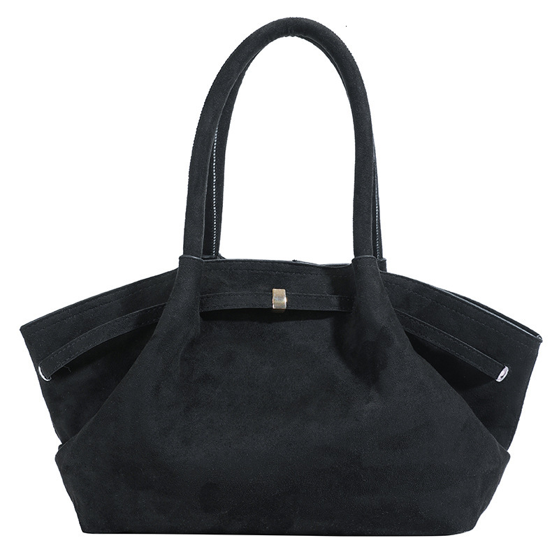 Luxury Brand Designer Bag Large Capacity Tote Bag For Women, Matte Texture, Fashionable New High-End Velvet Commuter Lazy Style Shoulder Bag