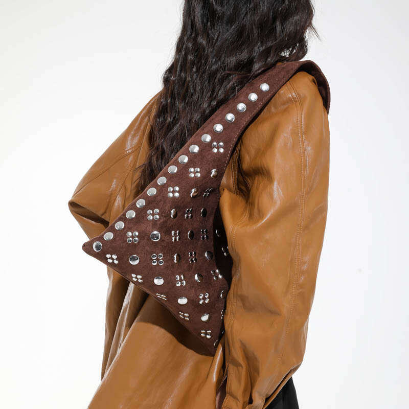 Designer Bag Luxury Bag 2025 Shoulder Bag New Trendy Motorcycle Starry Rivet Decorated Tote For Women Fashionable Versatile Large Capacity Handbag Sho