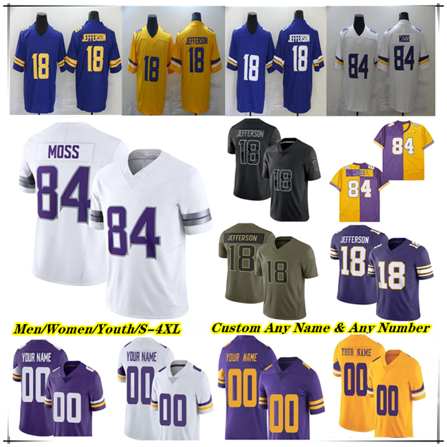 Justin Jefferson Football Jersey J.J. McCarthy Carson Wentz 27 Mason Aaron Jones Sr Jalen Nailor T.J. Hockenson Ivan Pace Jr. Isaiah Rodgers Adam Thielen Scott Aaron Jones