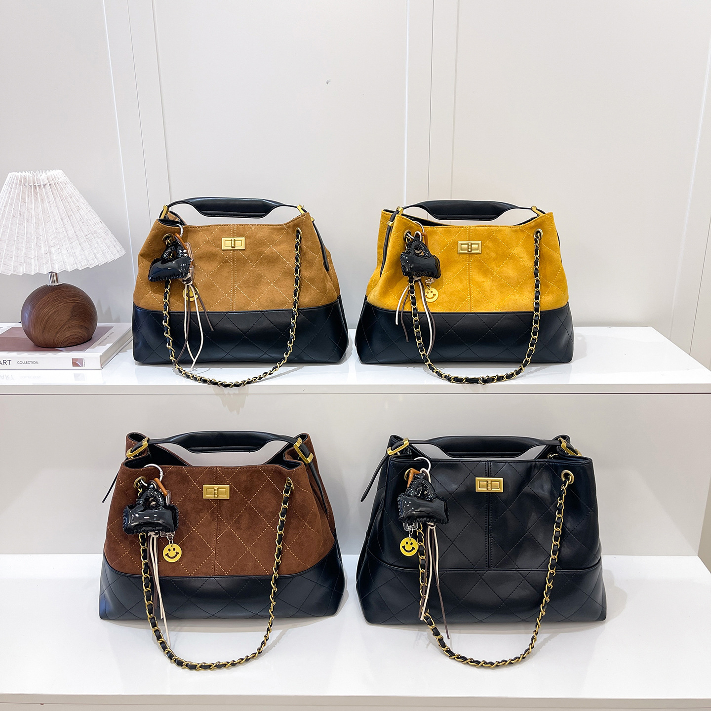 Luxury Brand Designer Bag Style Suede Chain Commuter Tote Bag For Women 2025 New Large Capacity Niche Single Shoulder Crossbody Bag