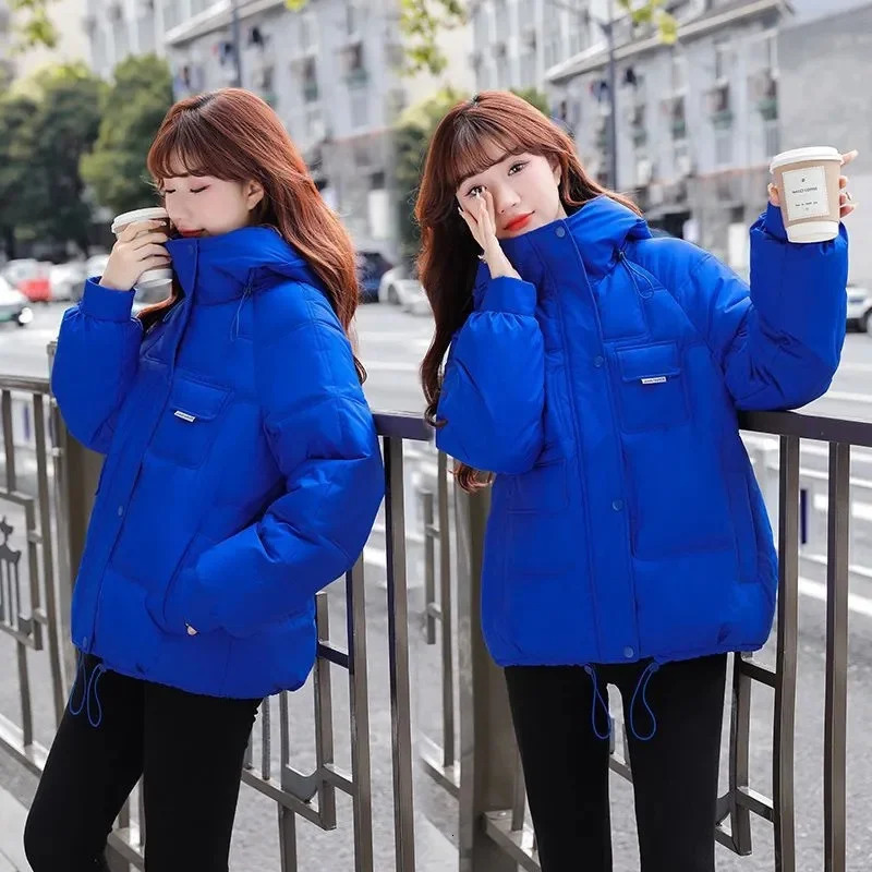 Winter Jacket Womens Parkas Thicken Overcoat Parka Down Cotton Coat Bread Clothes Korean Version Loose Outwear 251014