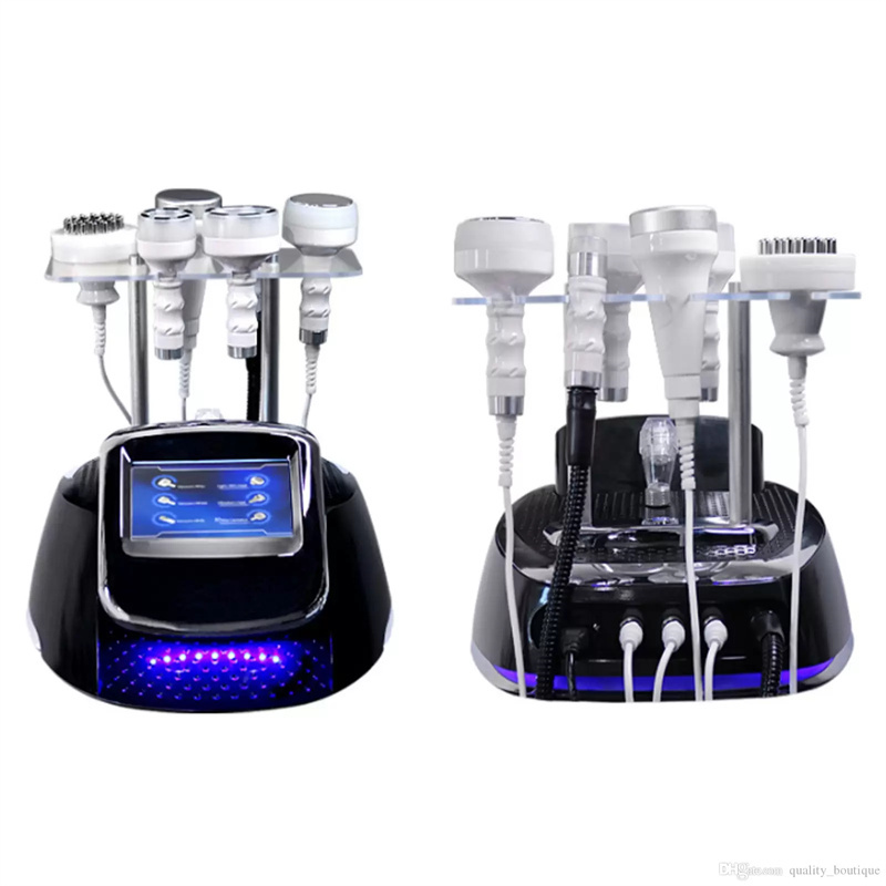 5D 6 in1 Ultrasound 80K Cavitation RF Ultrasonic Vacuum Slimming Radio Frequency Massager Skin Care Device Health Machine