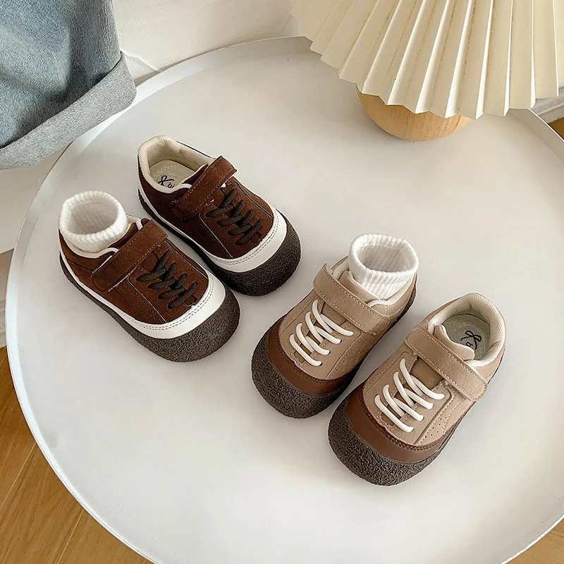 Baby Boys Girls Casual Shoes Autumn Winter Children Sneakers Antislip Soft Sole Infant Toddler Shoes Colourblock Kids Shoes 251014