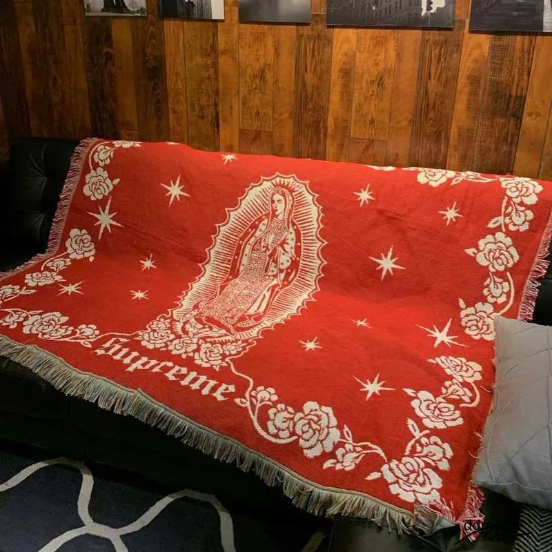 Tapestry ddmyApr Street Art Blanket - Virgin Mary Design, Lightweight Throw For Camping, Sofa Decor, And Xmas Blankets