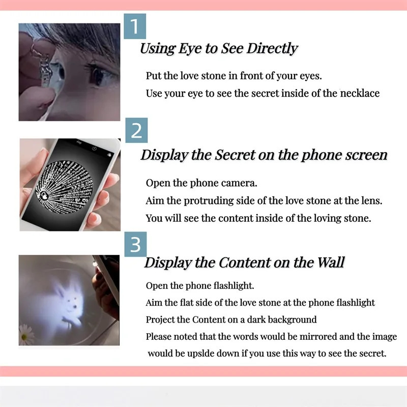 Custom Po Projection Camera Necklace Personalized with Picture Inside Gifts for Women Mom Girlfriend Wife 251008