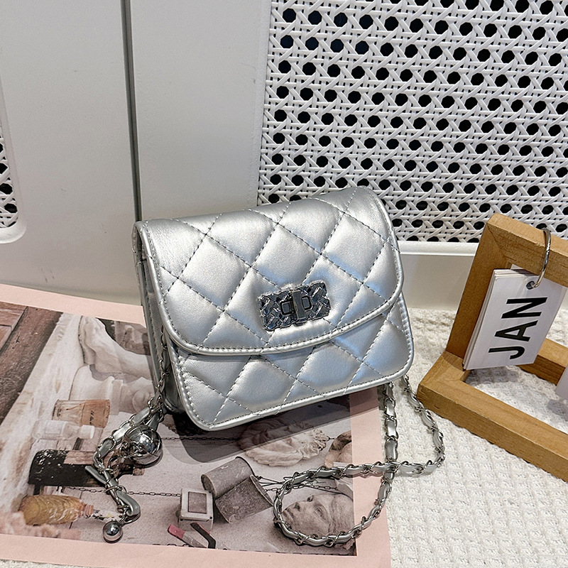 Luxury Brand Designer Bag Quilted Chain Bag For Women Spring Summer 2024 New Fashion High-End Ins Style Crossbody Bag Versatile Mini Square Bag