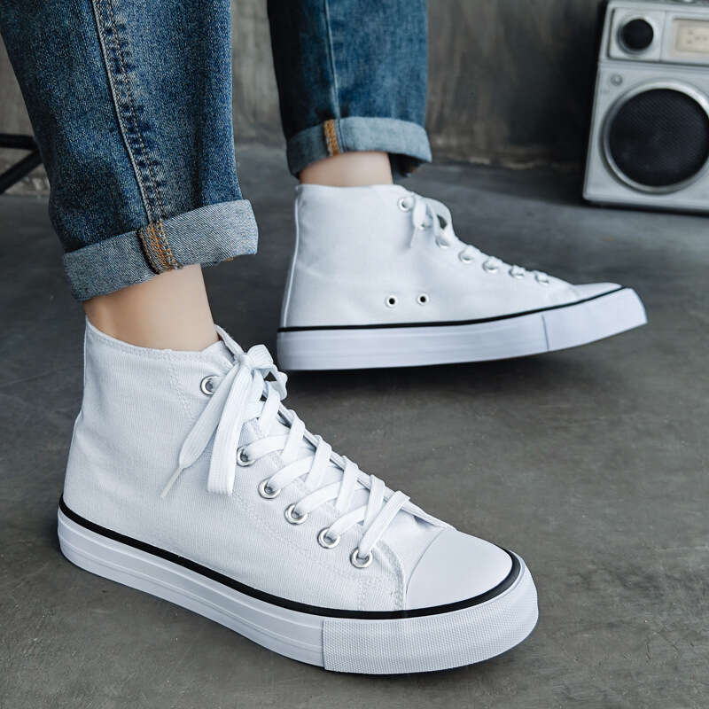 Douchuan Summer New DIY High-Top new Couple Canvas Men's Breathable Student Shoes