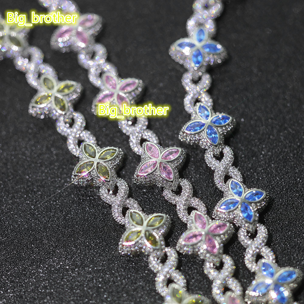 Wholesale Factory Price Iced Out 2mm 3mm 4mm 5mm 6.5mm 925 Sterling Silver Lab Diamond VVS Moissanite Tennis Chain