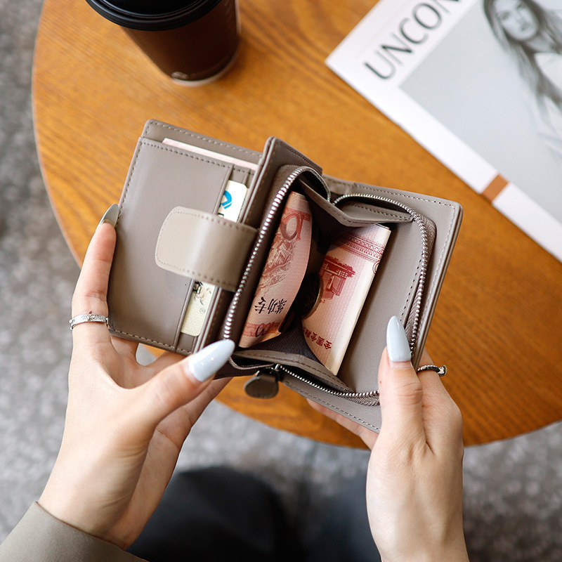 Luxury Brand Designer Bag Women's Wallet Fashion Sheepskin Woven Style Coin Purse Female 80% Off Card Holder Genuine Leather Multi-Card Slot Wall