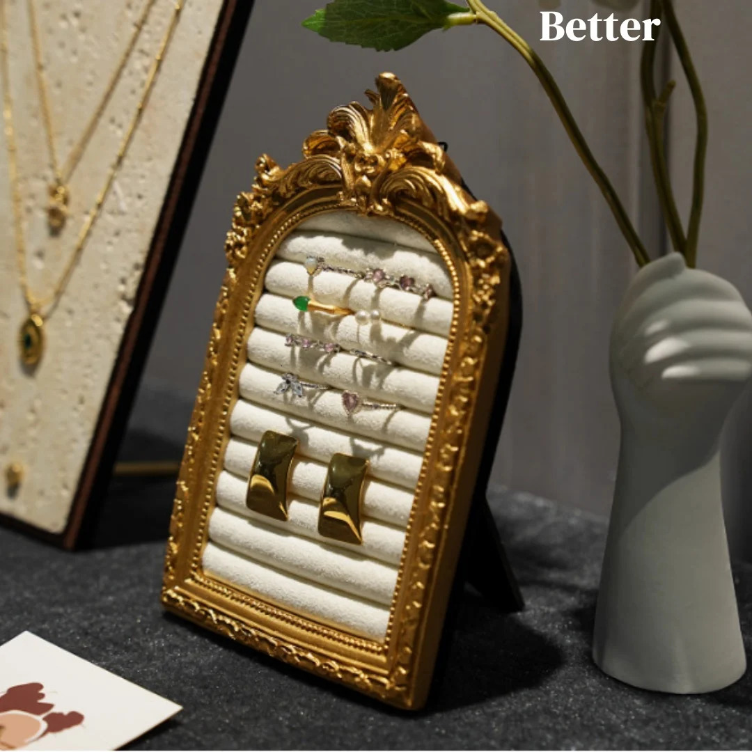 Velvet Jewelry Display Tray for Rings Earrings Necklace Po Prop Shooting Background Elegant Showcase Stand 251016