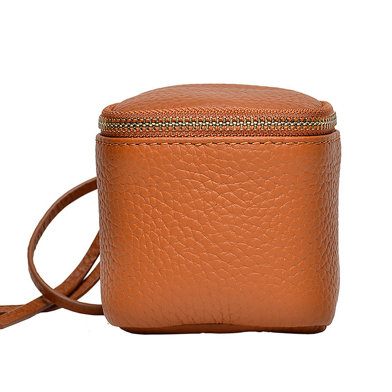 Luxury Brand Designer Bag Coin Purse Top Layer Cowhide Coin Bag Coin Bag Handheld Genuine Leather Key Bag Earphone Lipstick Cushion Bag