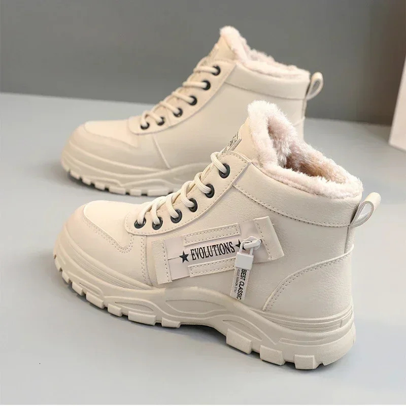 Winter Snow Boots for Women Casual Hightop Shoes Warm Womens Sneakers Platform Ankle Boots Plus Size 45 Zapatillas De Mujer 251014