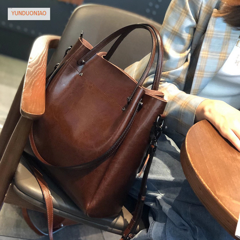 New cowhide women's shoulder bag luxury handbag new autumn and winter designer bag large capacity genuine leather women's crossbody bag