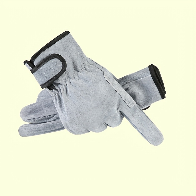 Men's Labor Protection Gloves, Fingered, Made of Sheepskin, Durable, High Temperature Resistant