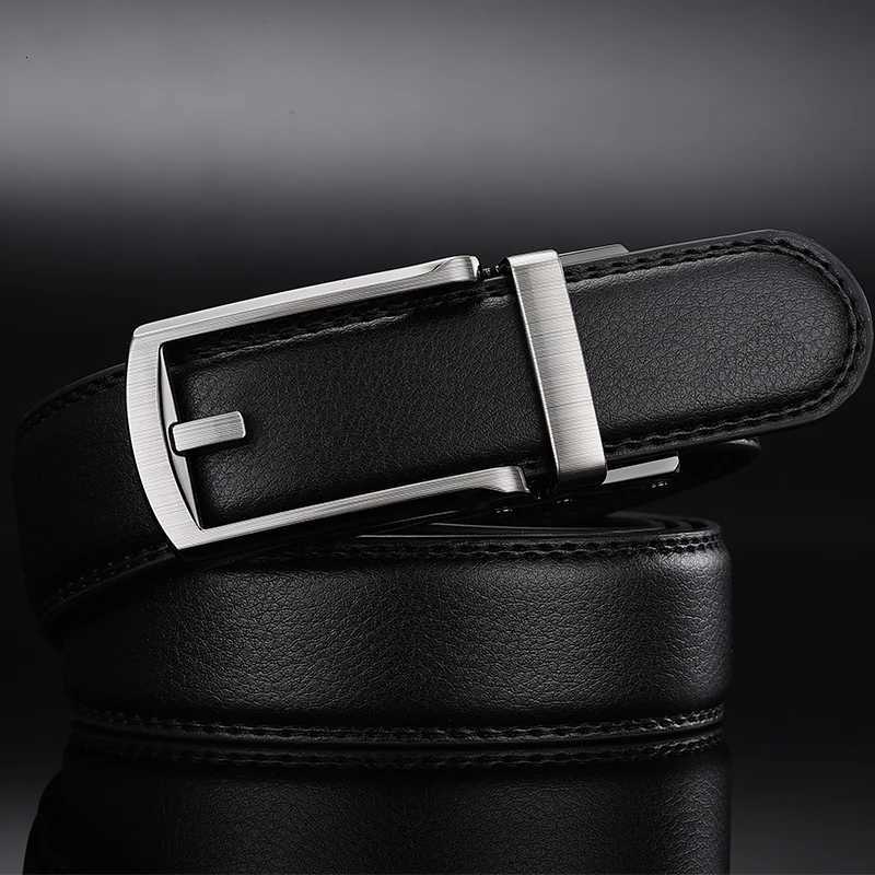Men Belt Top quality cow genuine leather mens belt cowhide strap for male automatic buckle belts for men alloy buckle belt W251018
