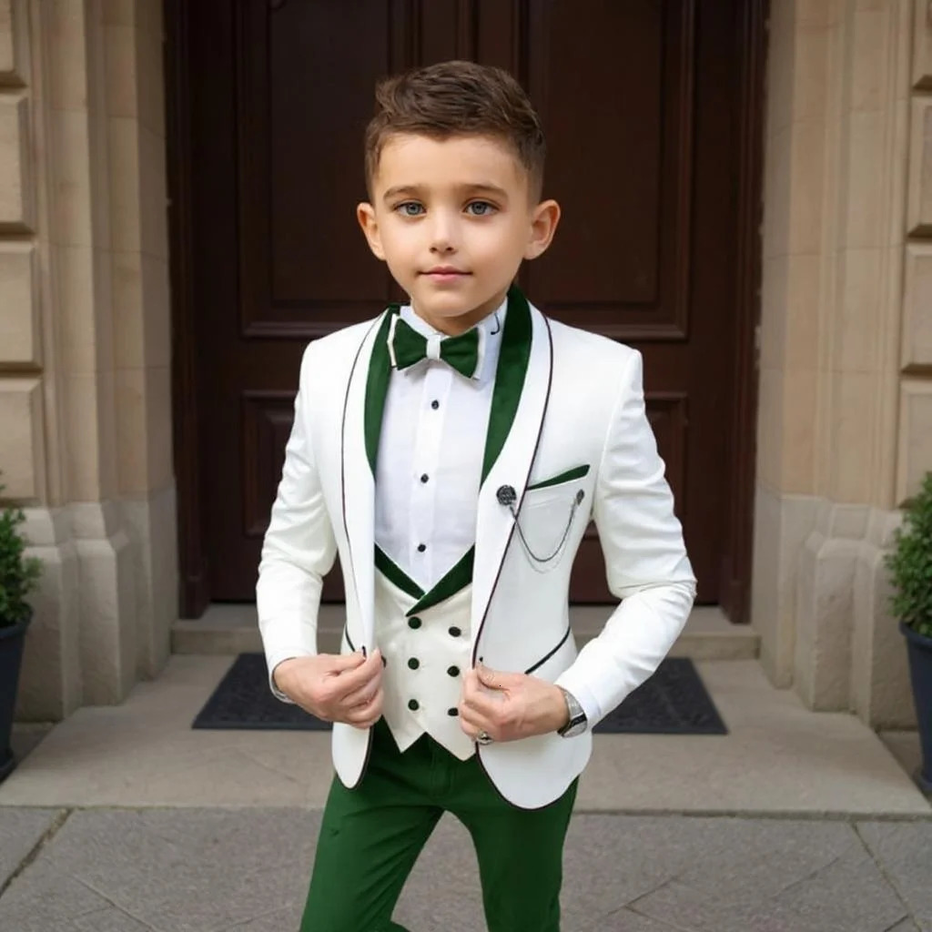 Boy Suit 3 Pieces Casual Jacket with Vest Pants Wedding Kids Tuxedo Party Child Formal Blazer 316 Years Olds Custom Made 251017