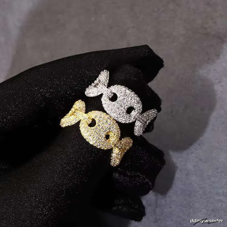 Moissanite Rings For Men: Sterling Sier Gold Plated Hip Hop Ring - Passes Dia Tester Ddmywonder