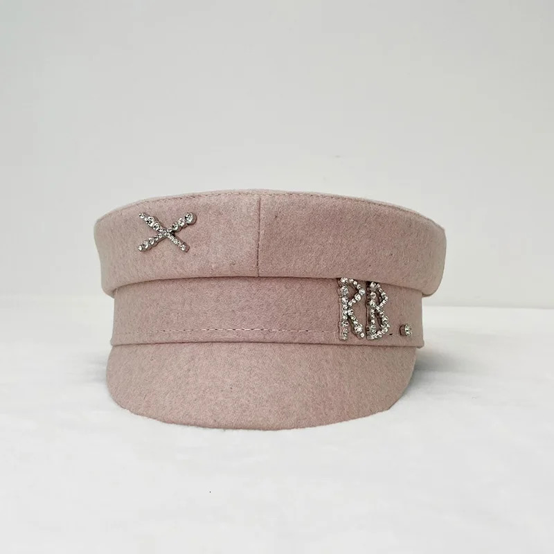 Women Ladies Octagonal Cap Letter Military Cap Pink Khaki sboy Hat Fall Winter Baker Boy Cap Cap 251017