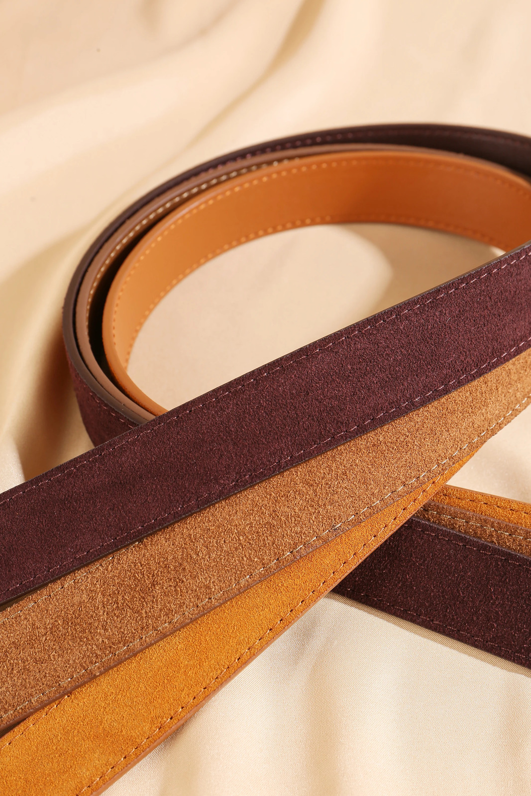 Suede Belt Ladies Soft Genuine Leather Knotted Strap Dress Accessories Gothic Retro Girdle Corset for Women 251016