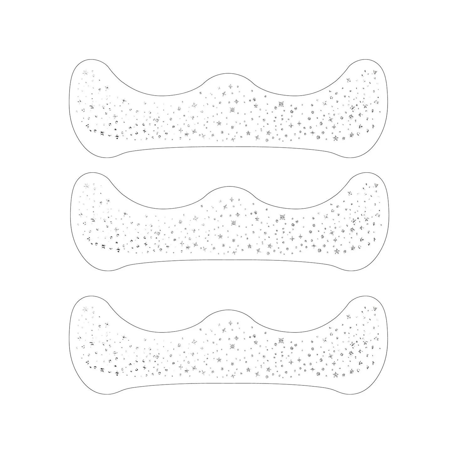 6pcs Silver Glitter Fake Freckle Tattoo Stickers for Face Makeup Waterproof Gold Temporary Tattoos for Women Holiday Music Party 251015