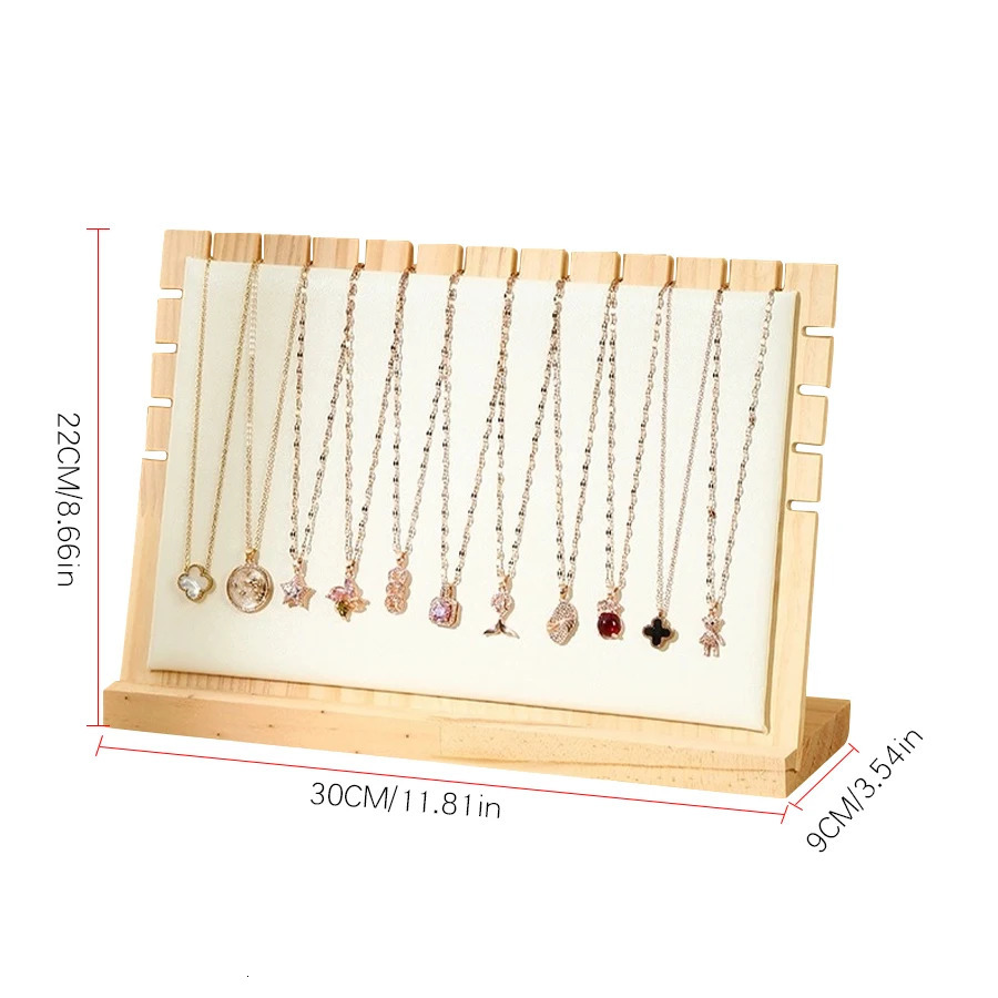 Creative Solid Wooden Necklace Frame Fashion Jewelry Display Frame Pendant Support Jewelry Display Props 251016
