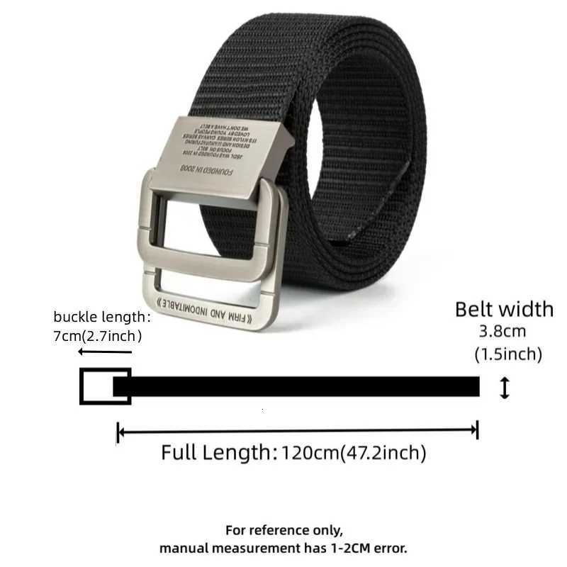 Men Belts Automatic Buckle Metal Webbing Belts for Men Women Canvas Nylon High Quality Strap Casual Outdoor Sports Students W251018