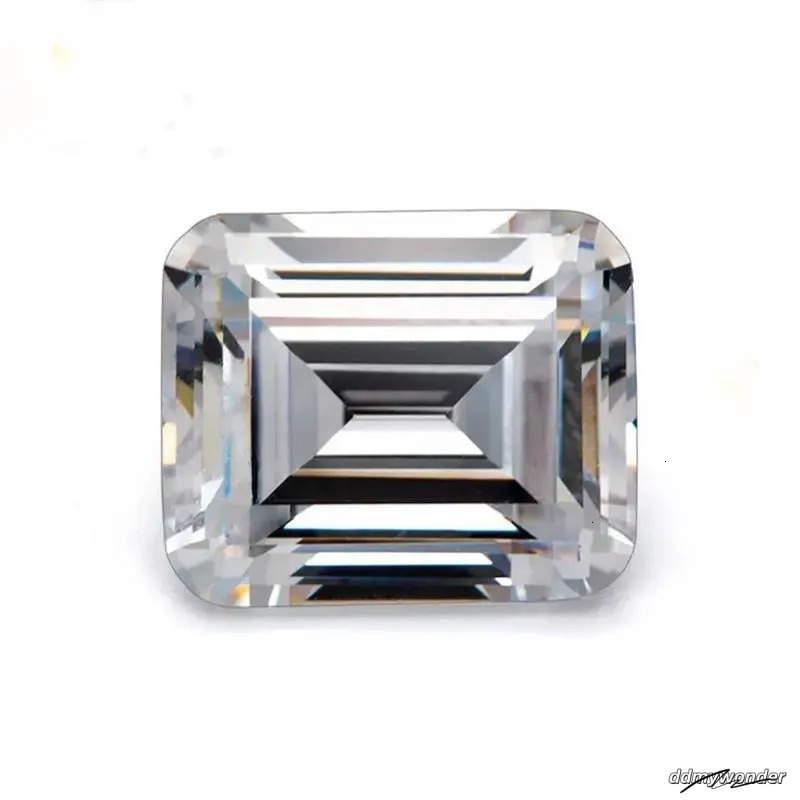 10K Vvs2 - D White Gold Emerald Cut Moissanite Engagement Solitaire Dia Wedding For Women Bridal Ring Ddmywonder