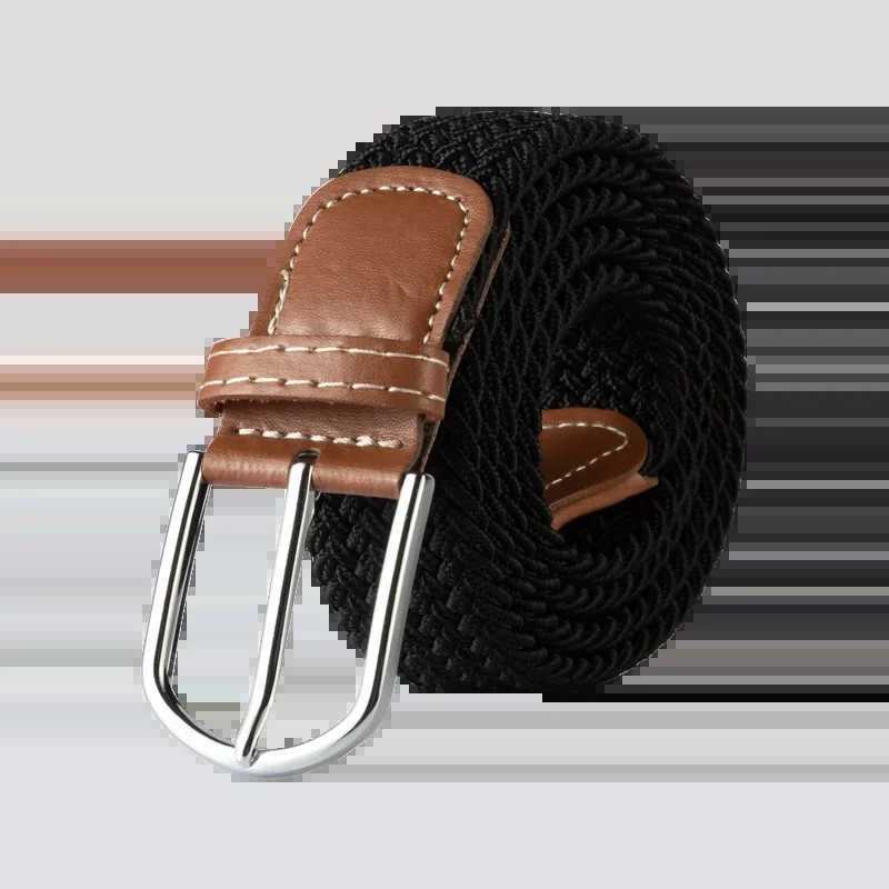 120cm Unisex Elastic Fabric Casual Belt Pin Buckle Expandable Braided Stretch Canvas Simple and Stylish Leisure Men Women Belt W251018