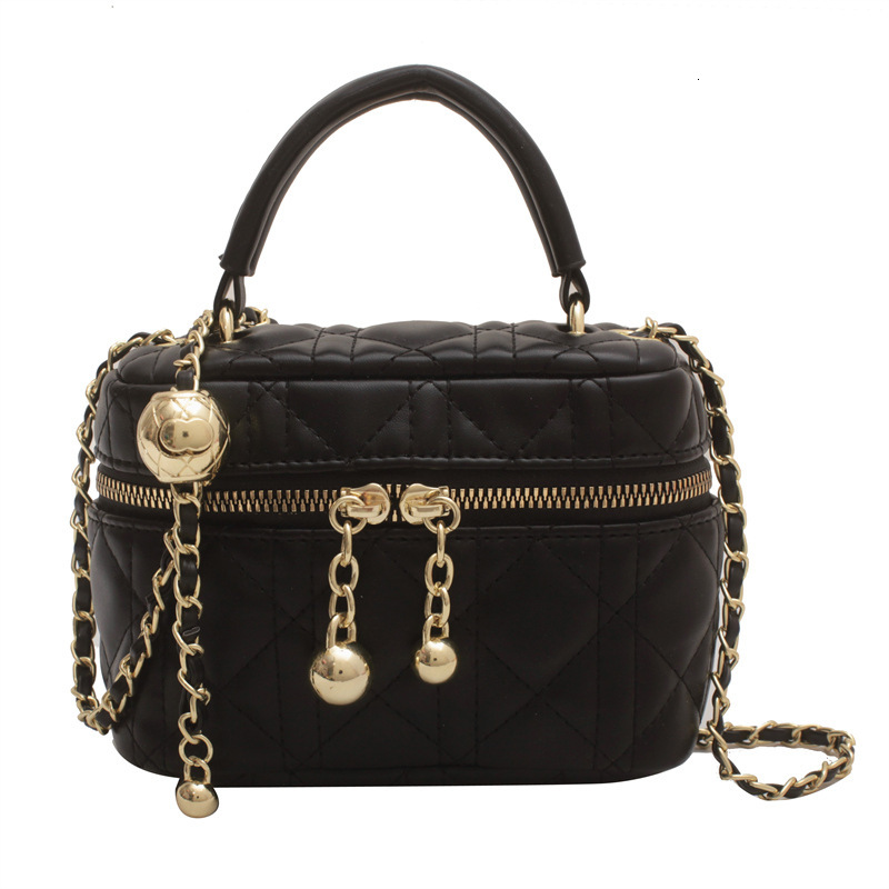 Luxury Brand Designer Bag Quilted Embroidery Small Bag For Women 2025 New Fashion Handheld Box Bag Summer Versatile Mini Chain Crossbody Bag