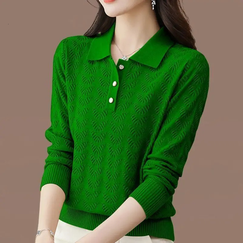 Women Sweater 2025 Autumn Loose Vneck Knitted Pullovers Solid Soft Knitwear Bottoming Shirts Ladies Jumpers Basic Sweaters 251009