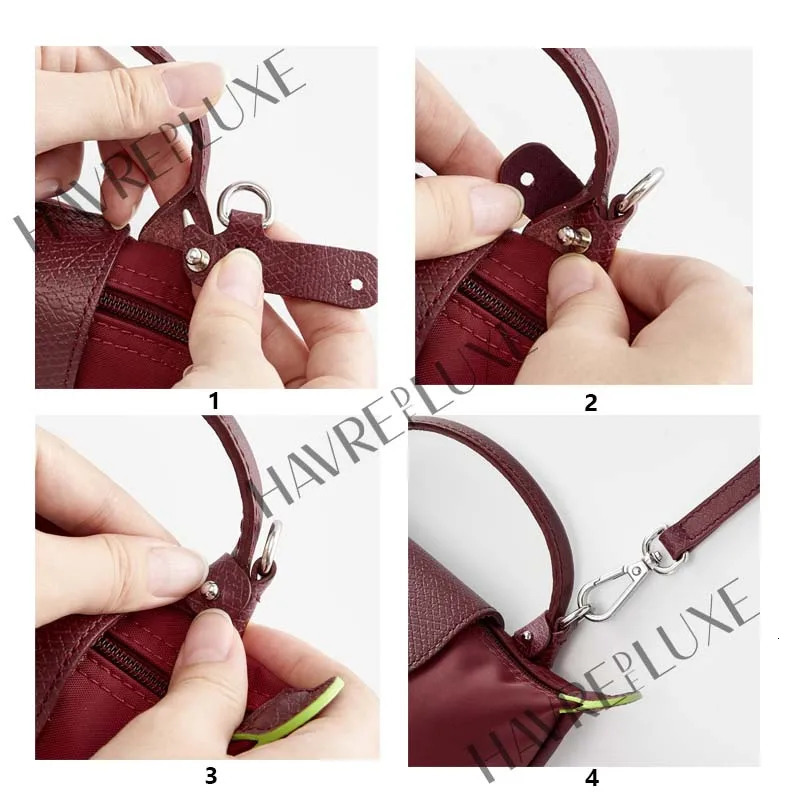 Leather Replacement Crossbody Pomegranate Bag Strap For Longchamp Mini Bag Without Punching Modification Bag Accessories 251011