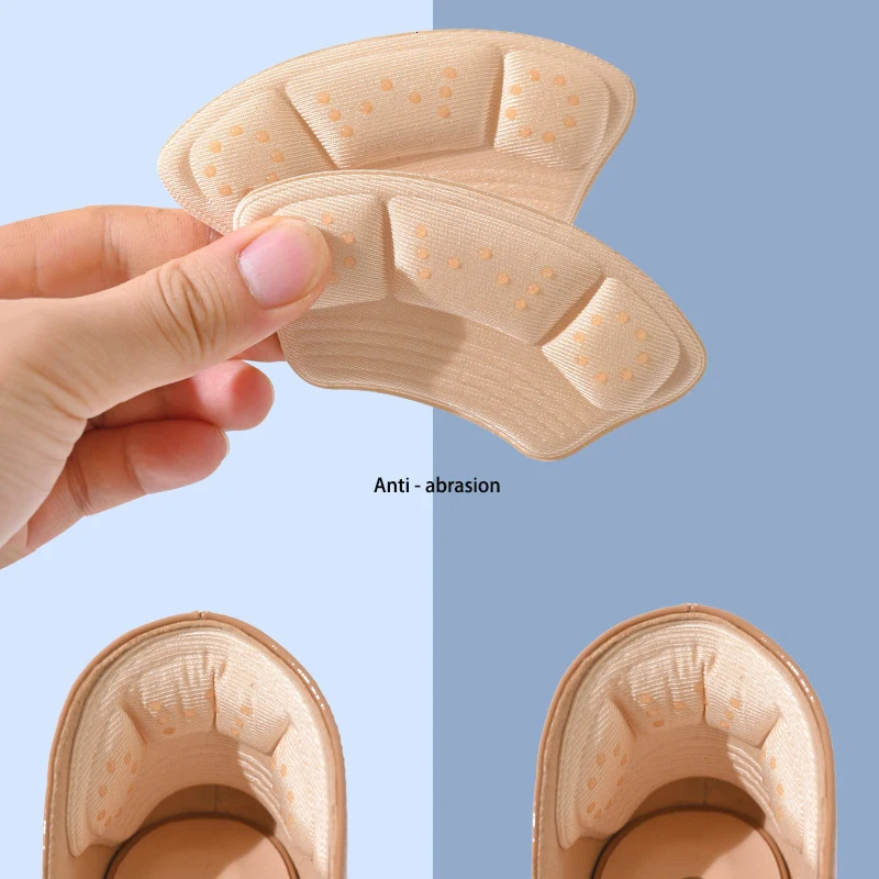 2Pair Insoles Patch Heel Pads Sneaker Shrinking Size Insole Antiwear Feet Shoe Pads Adjust Size High Heel Cushion Insert Insole 251013