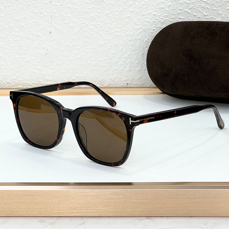 Luxury eyewear designer fashionable and versatile oval acetate fiber sunglasses for women and men TF6052 UV400 with box