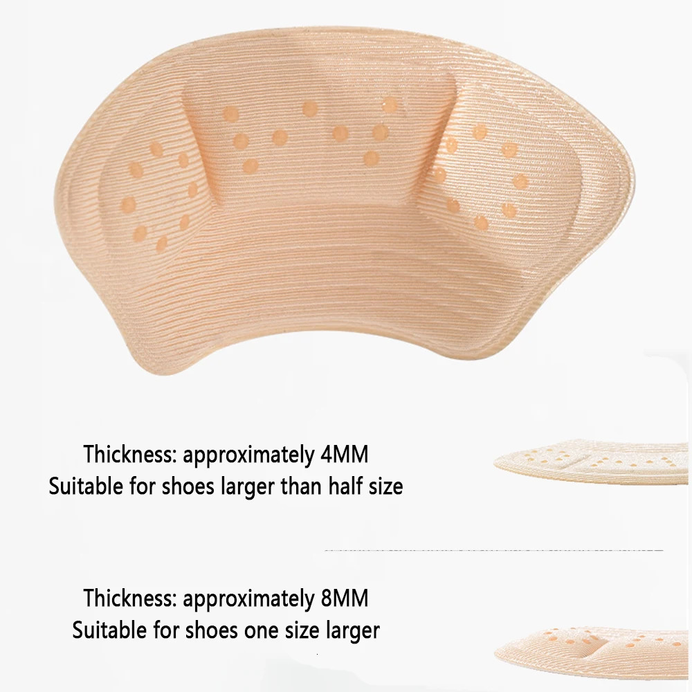 2Pair Insoles Patch Heel Pads Sneaker Shrinking Size Insole Antiwear Feet Shoe Pads Adjust Size High Heel Cushion Insert Insole 251013