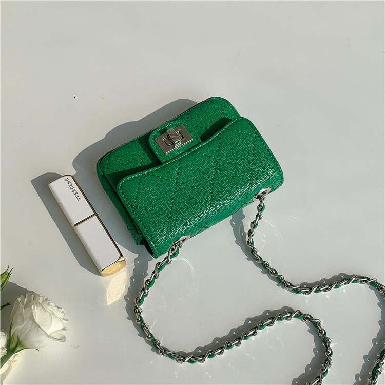 Luxury Brand Designer Bag Spring Small Style Quilted Chain Bag For Women Fashionable Coin Purse Lipstick Mini Bag Flap Crossbody Bag For Women Quilted