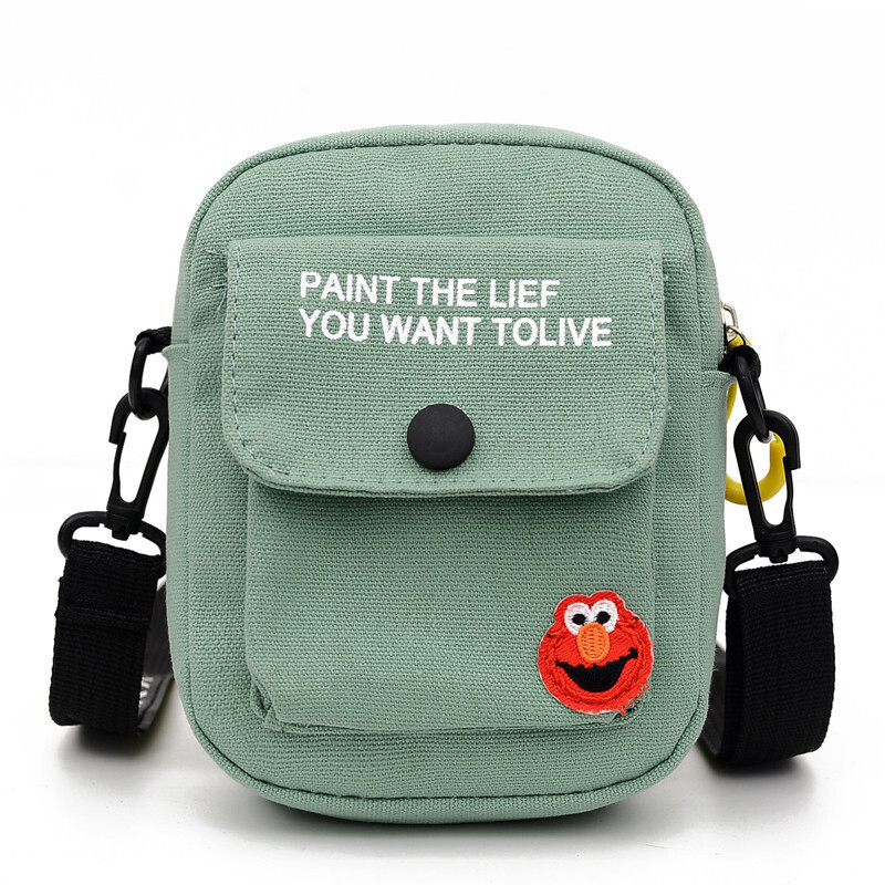 New women's designer canvas small square bag, simple and multifunctional Niche women's shoulder bag, Korean version cute crossbody bag