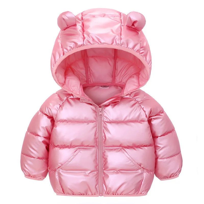 Winter Baby Solid Color Coat Childrens Jacket For Boys And Girls Kids Hooded Warm Outerwear Coat For 1 Year Old Girls 251017
