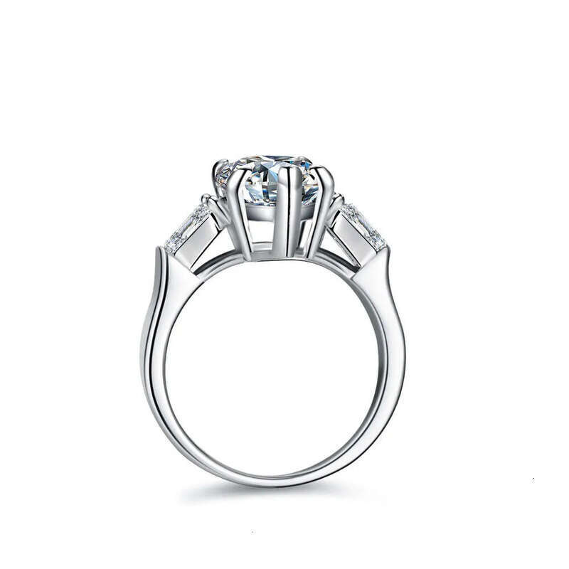 2024 New Luxurious Bridal S Sterling Sier Engagement Ring Elegant Pear Cut 4Ct VVS Moissanite Dias Classic
