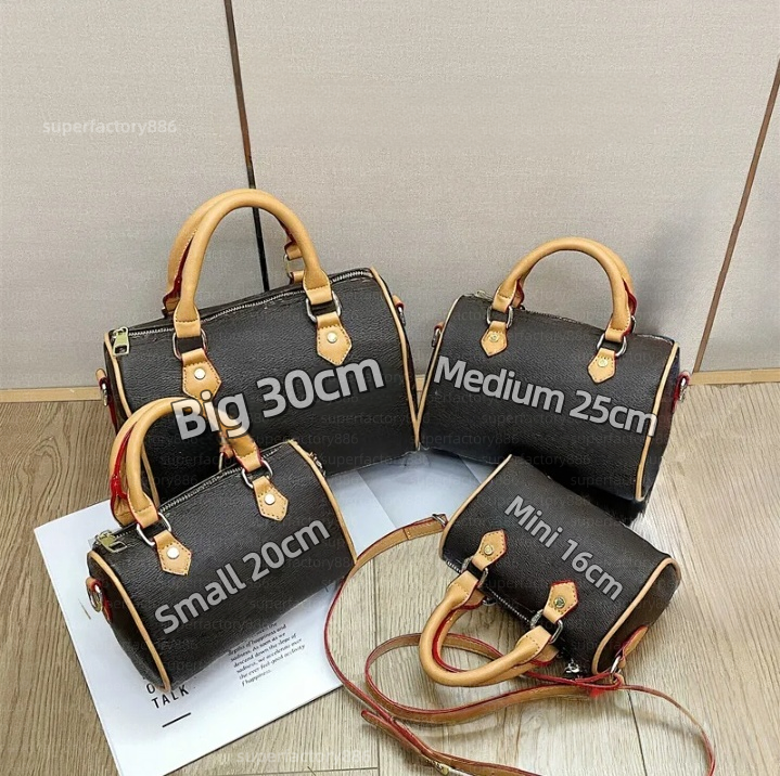Designer Shoulder Bag for Women Top Handle Pillow bags crossbody bag in Brown Floral Luxury Bag 16cm speeddy20 25 30 designer 53