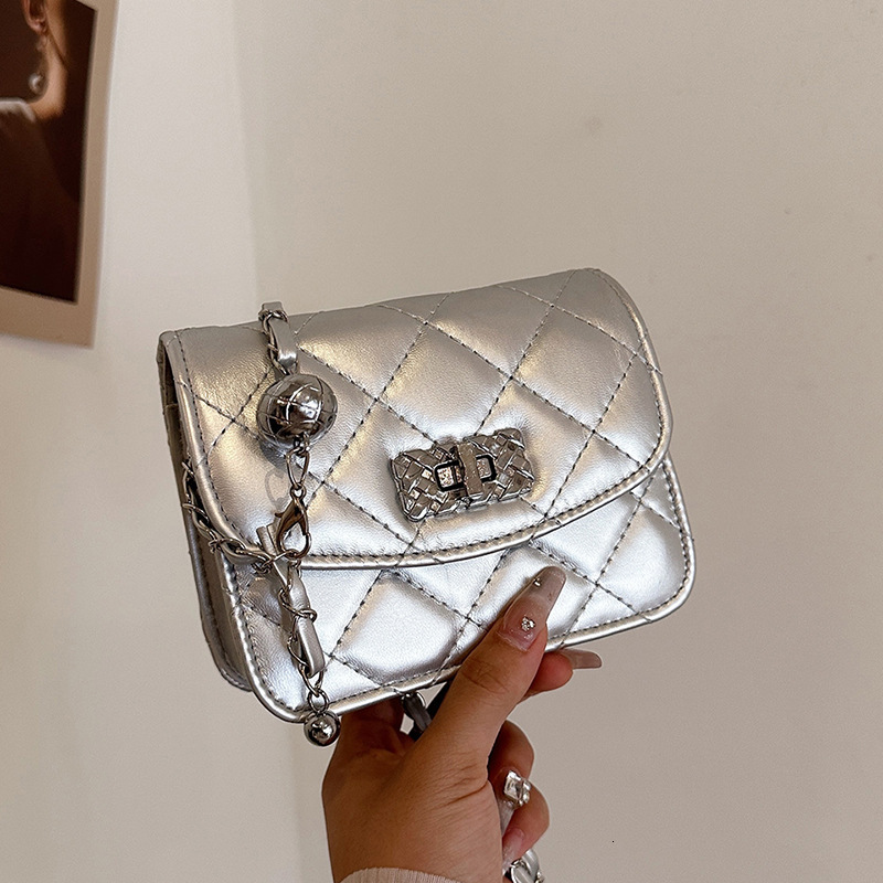 Luxury Brand Designer Bag Quilted Chain Bag For Women Spring Summer 2024 New Fashion High-End Ins Style Crossbody Bag Versatile Mini Square Bag