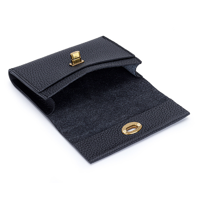 Luxury Brand Designer Bag Full Leather Small Card Holder Women's Short First Layer Cowhide Business Card Holder Multifunctional Niche Design Fash