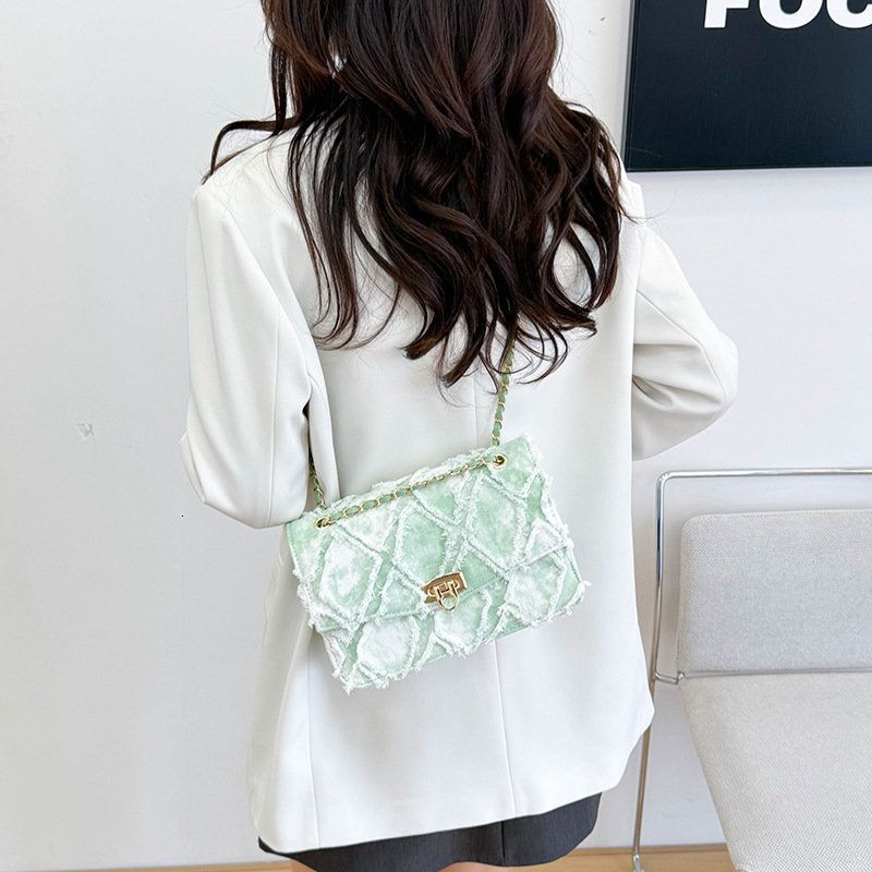 Luxury Brand Designer Bag French Niche Fashion Quilted Small Square Bag For Women 2025 Summer Light Luxury Trendy Versatile Chain Shoulder Crossbody B