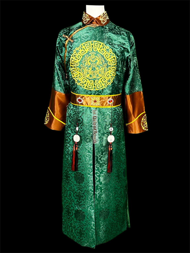 Forbidden City Qing Dynasty AgeBeile Prince Costume Manchu Emperor Robe Photo Studio Royal Family Gown in OrientTown FE044
