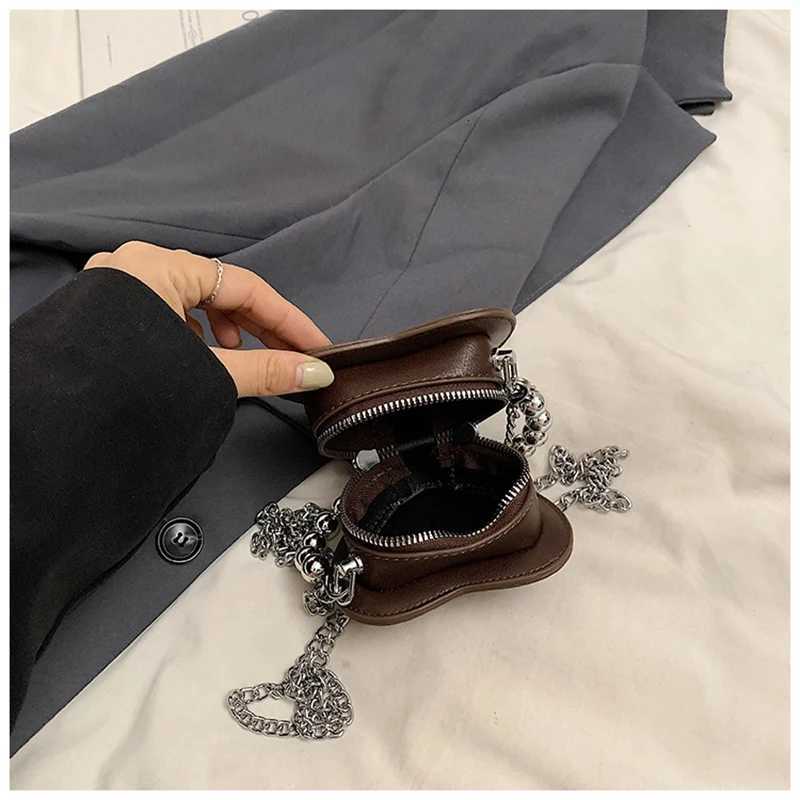 Heartshape Crossbody Shoulder Bags For Women Lipstick Bag PU Leather Mini Clutch Coin Purse Heart Niche Messenger Bags Z251018