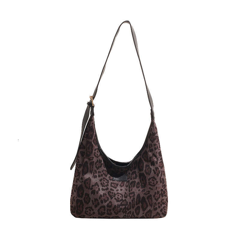 Designer Bag Luxury Bag Leopard Print Women's 2025 Autumn Trendy Shoulder Bag Commuting Shoulder Large Capacity Tote Crossbody